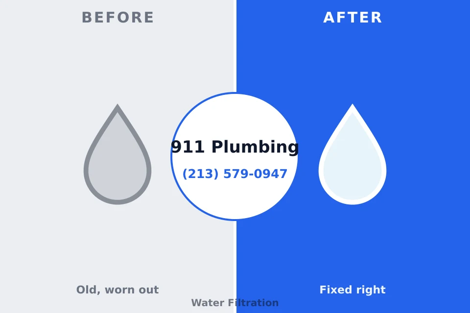 Before and after: plumbing repair Wildwood, NJ